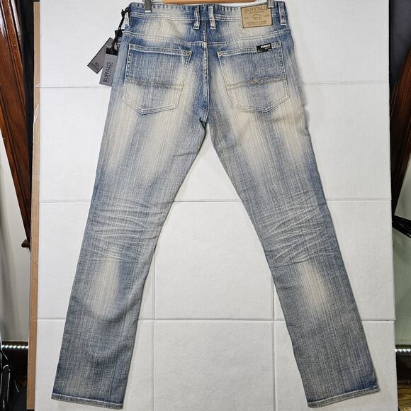 Buffalo David Bitton Evan-X Basic Slim Stretch Faded 30 x 30 Mens Jeans NWT - Picture 2 of 8